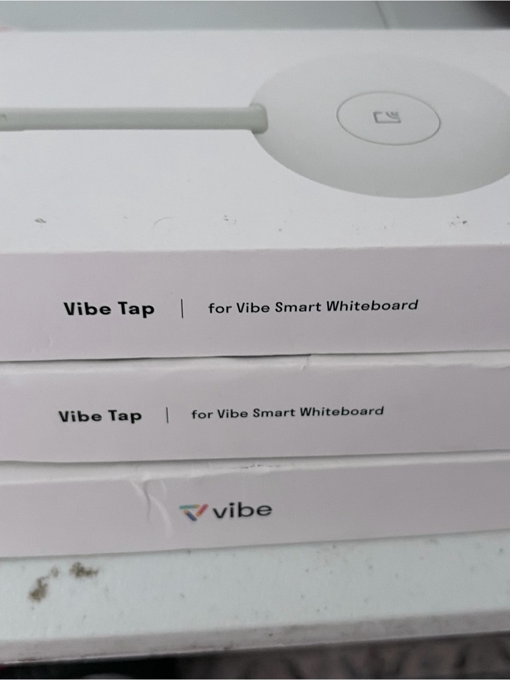 Vibe Tap Smart Whiteboard Accessory in White